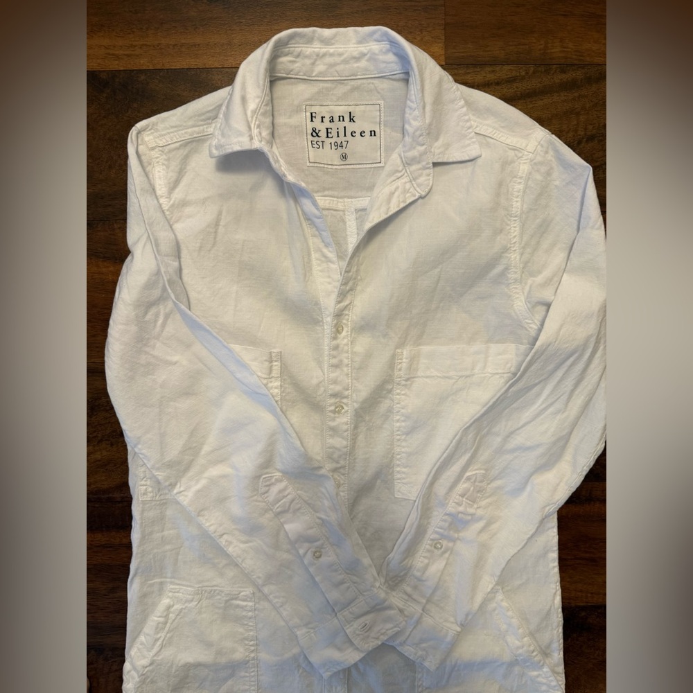 Frank & Eileen Northern Ireland White Jumpsuit Size M - Picture 5 of 8